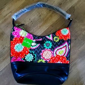 Vera Bradley Trimmed Hobk Bag